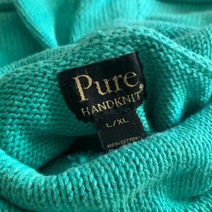 Pure handknit sweater sz L/XL